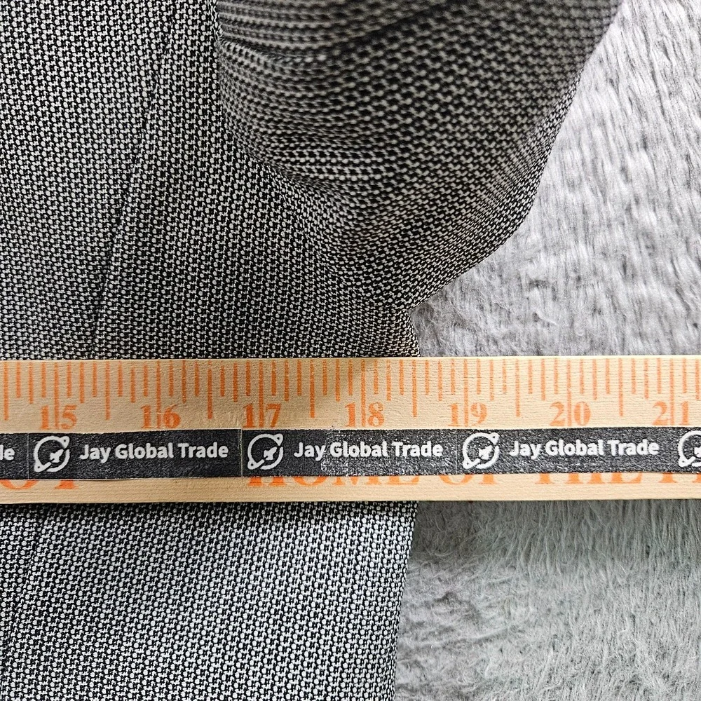 Talbots Wool Blend Blazer Suit Jacket Women 10 Petite 2-Button Gray Black Office
